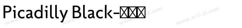 Picadilly Black字体转换